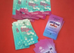 Пригласительные White Lounge&Club. Бумага 280 гр/м, глянцевая ламинация, персонализация данных.